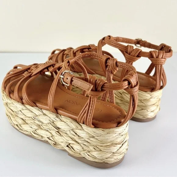NEW ULLA JOHNSON LEATHER PLATFORM SANDALS - Picture 6 of 12